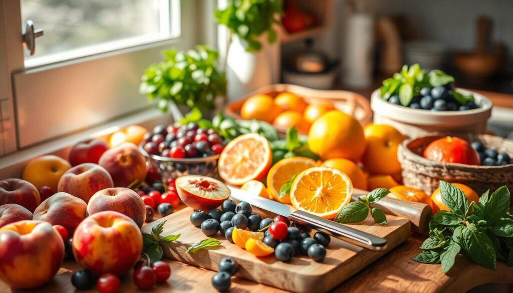 Cooking with seasonal fruits