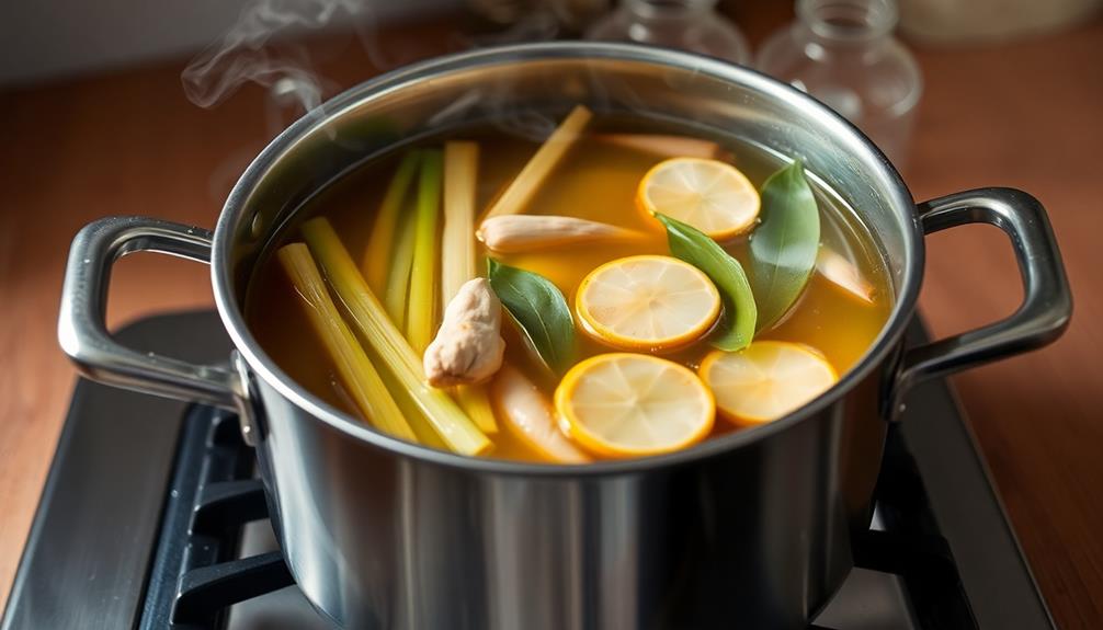 add broth simmer gently