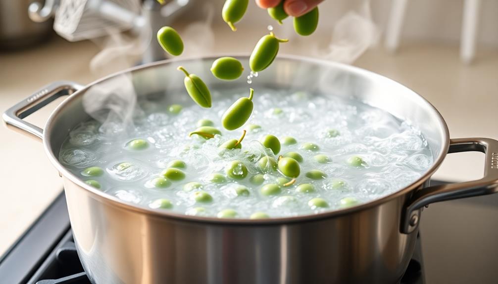 add edamame to boil
