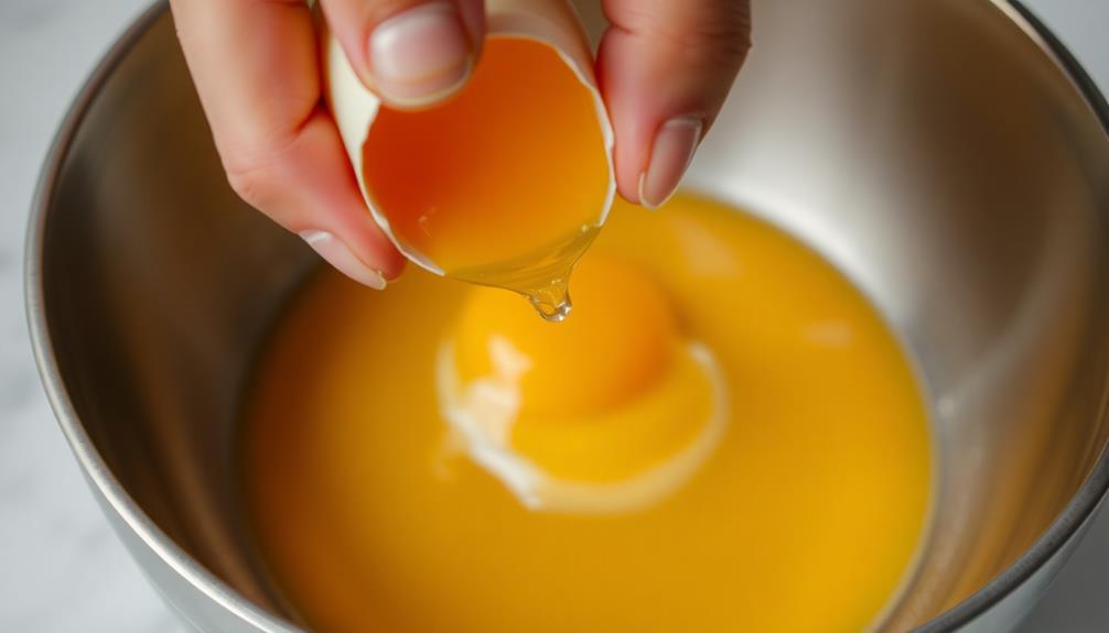 add eggs individually gradually