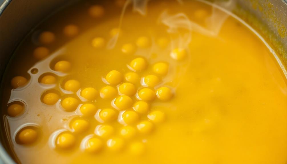 add peas stock spices