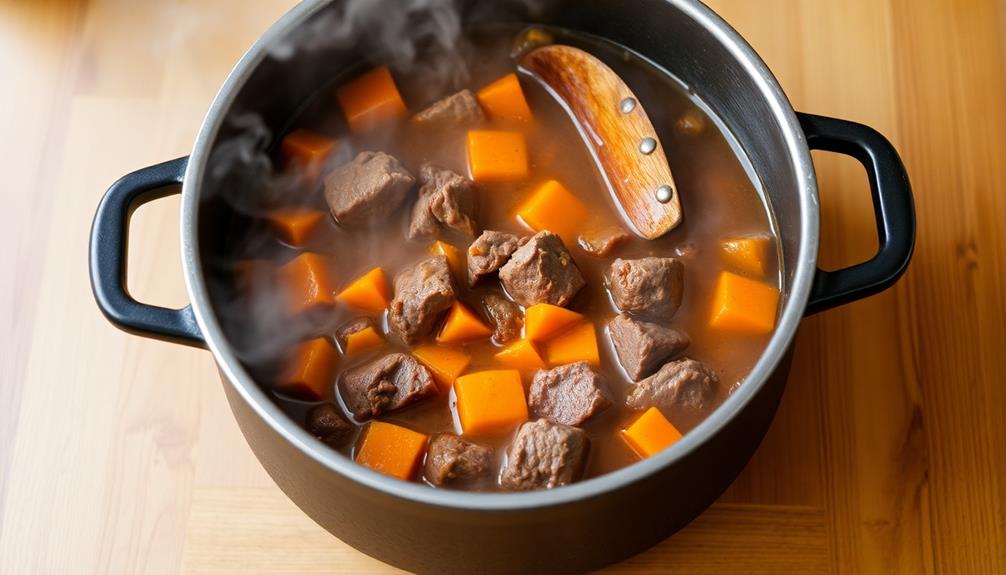 add potatoes and carrots