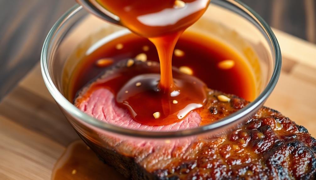add sauce to dish