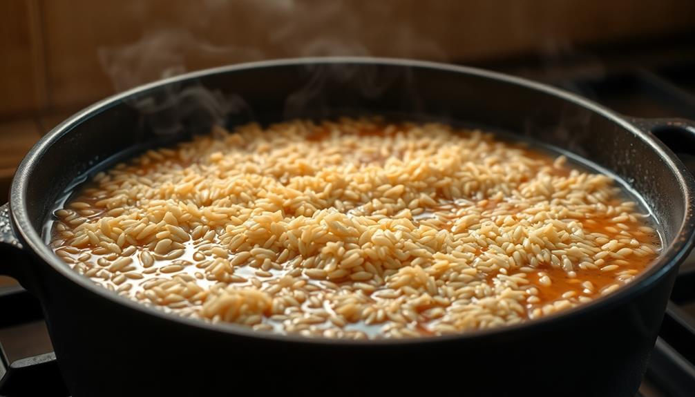 add stock simmer thoroughly