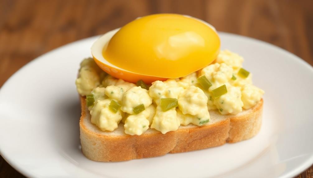 assemble egg salad sandwich