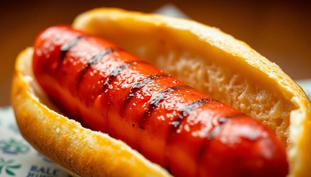 assemble hot dog bun