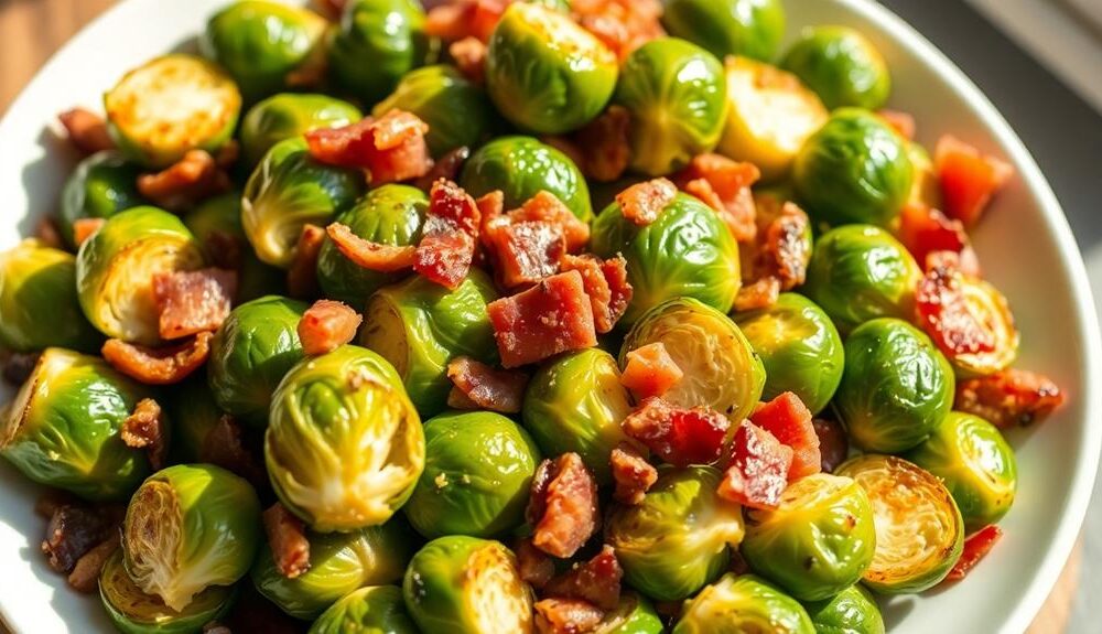 bacon chestnut brussels sprouts