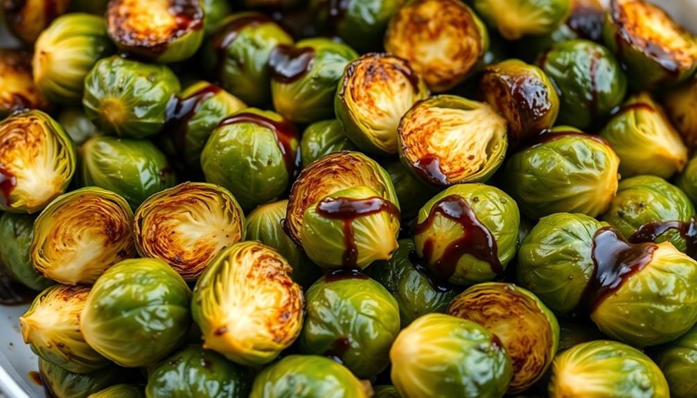 balsamic glazed roasted brussels sprouts