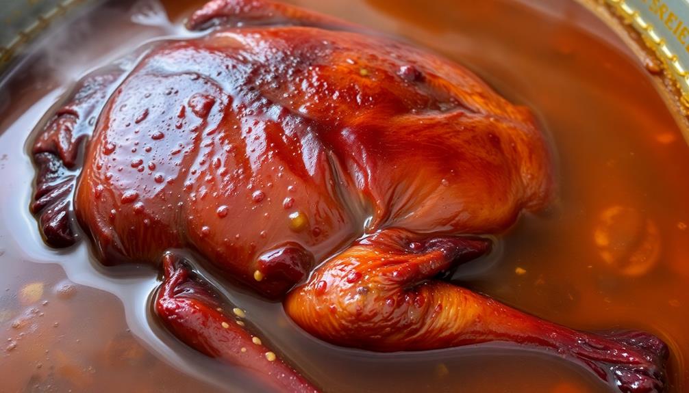 baste duck with liquid