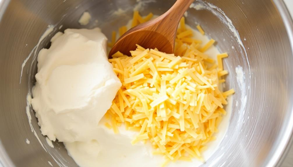 blend cream cheese cheddar