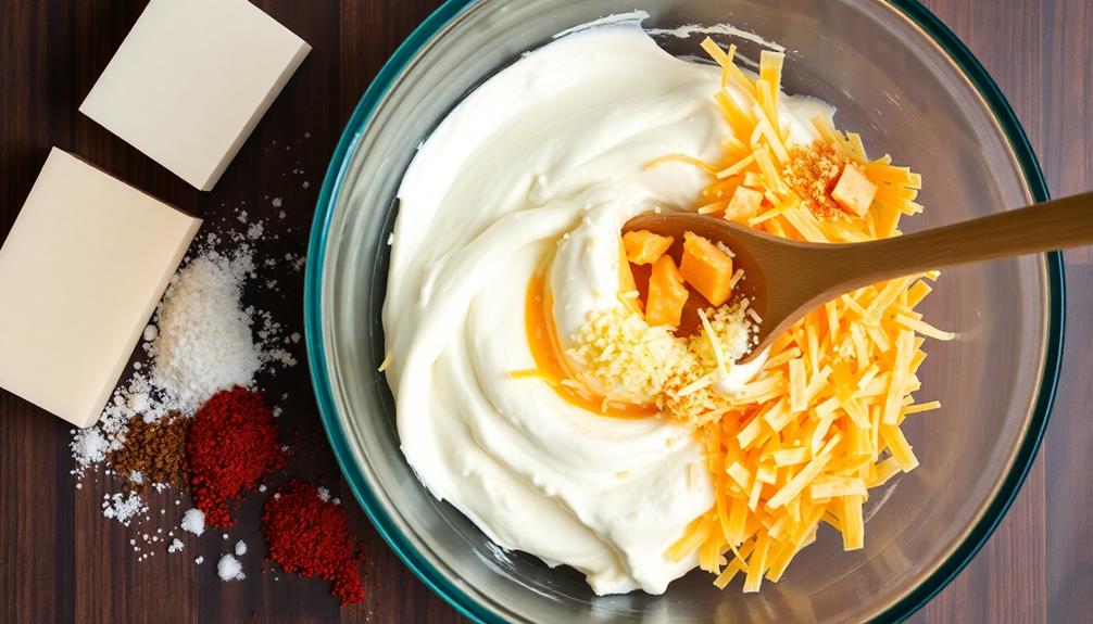 blend cream cheese seasonings
