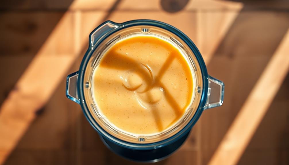 blend soaked beans thoroughly