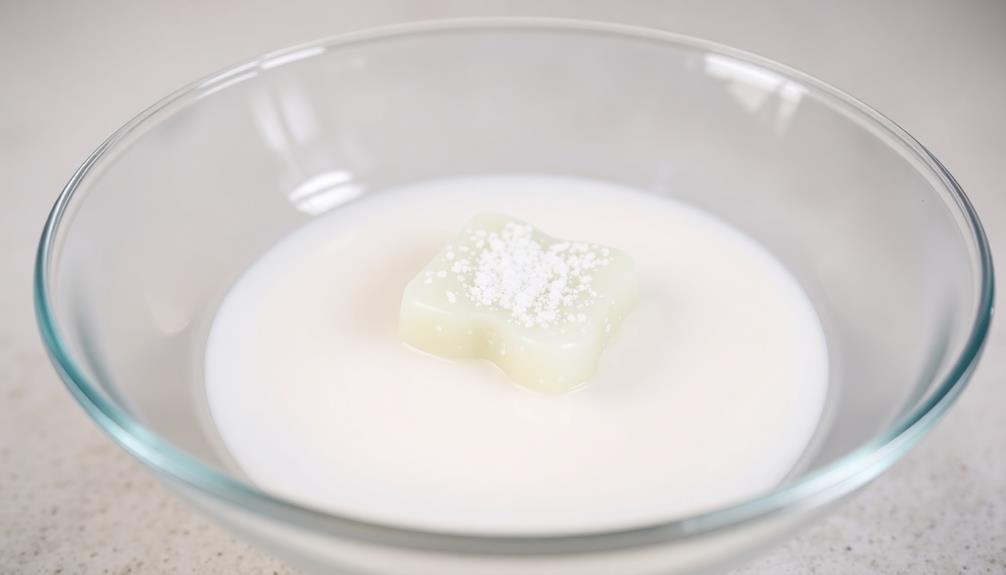 bloom gelatin in milk