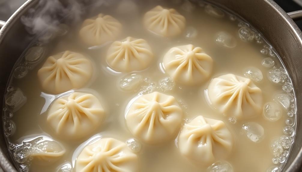 boil dumplings until cooked