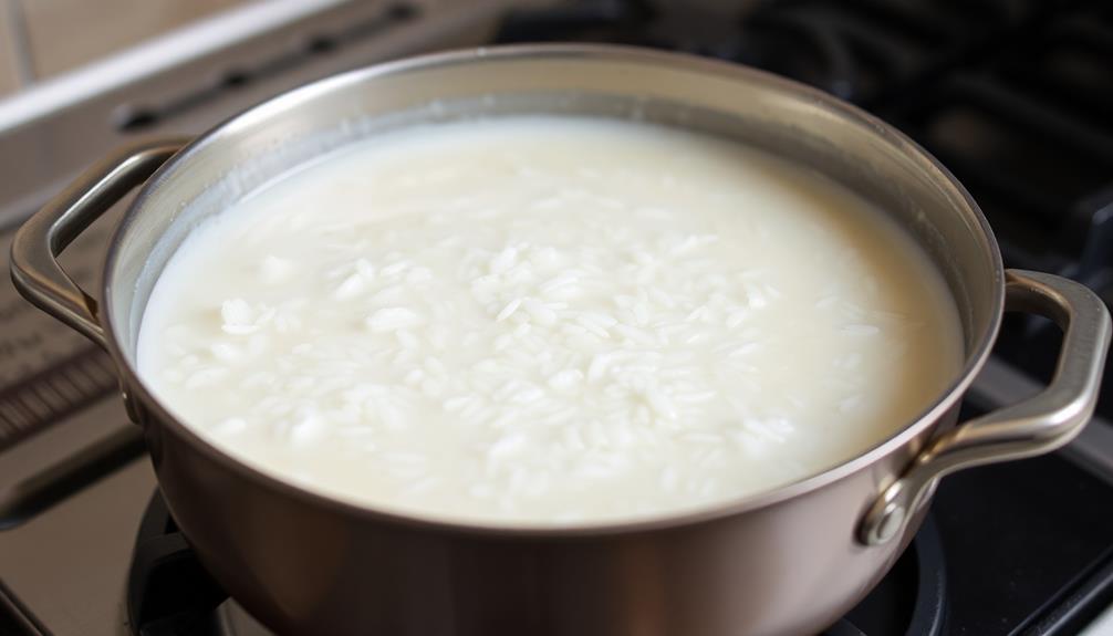 boil rice and liquid