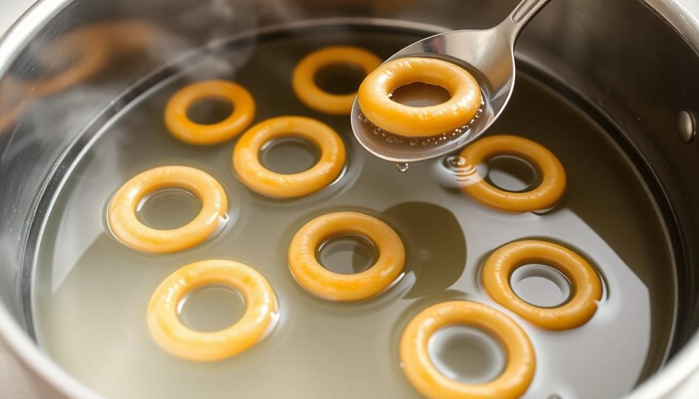 boil rings in water