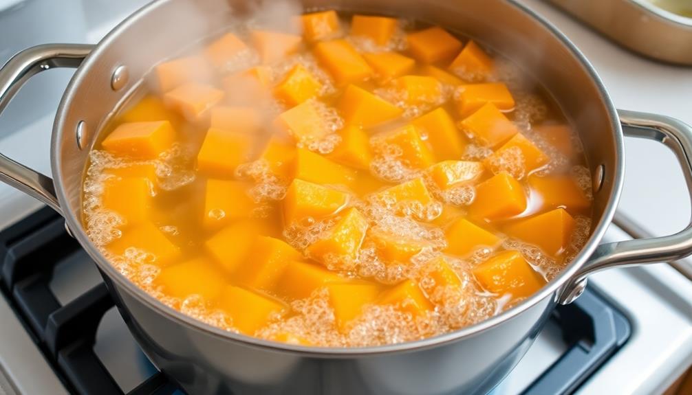 boil sweet potatoes tender