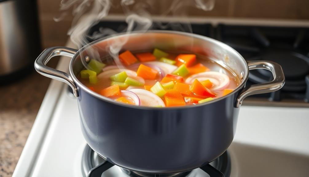 boil vegetables with water