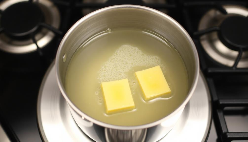 boil water and butter