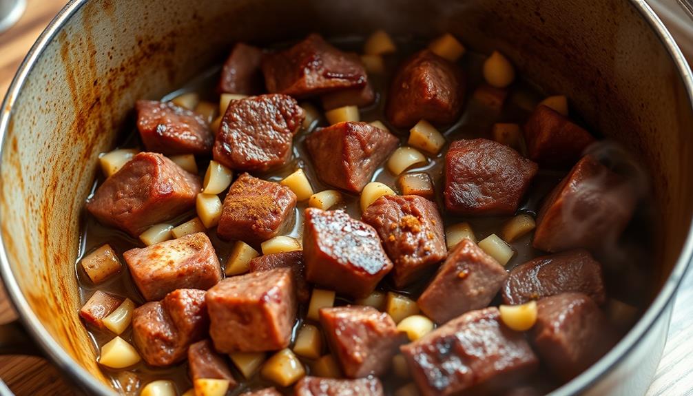 braise meat using spices