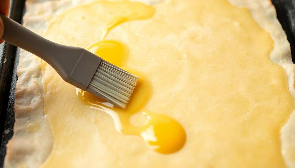 brush phyllo with butter