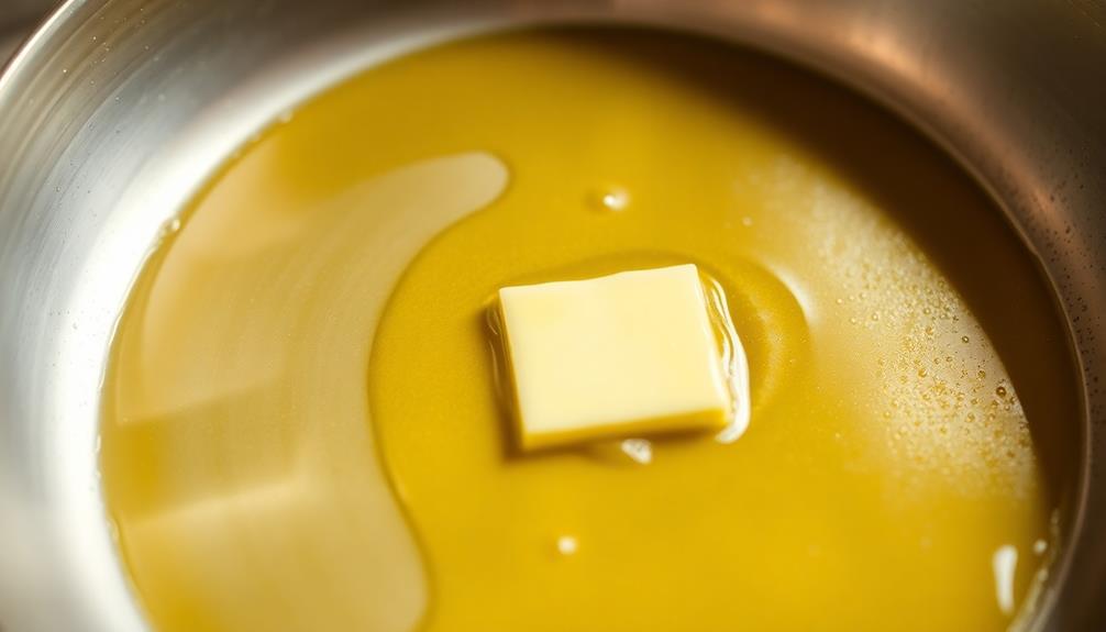 butter addition to pan