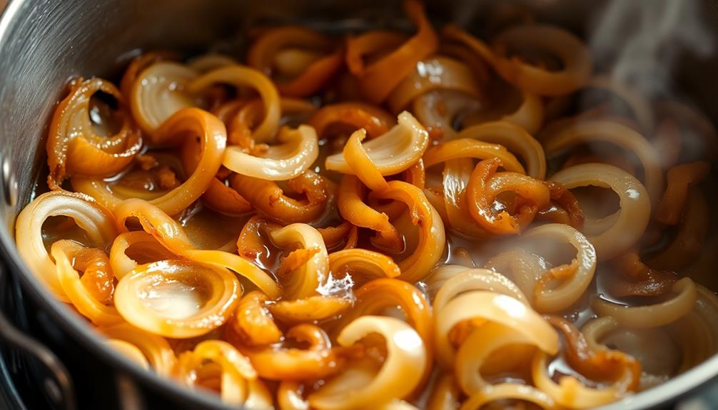 caramelize onions medium heat
