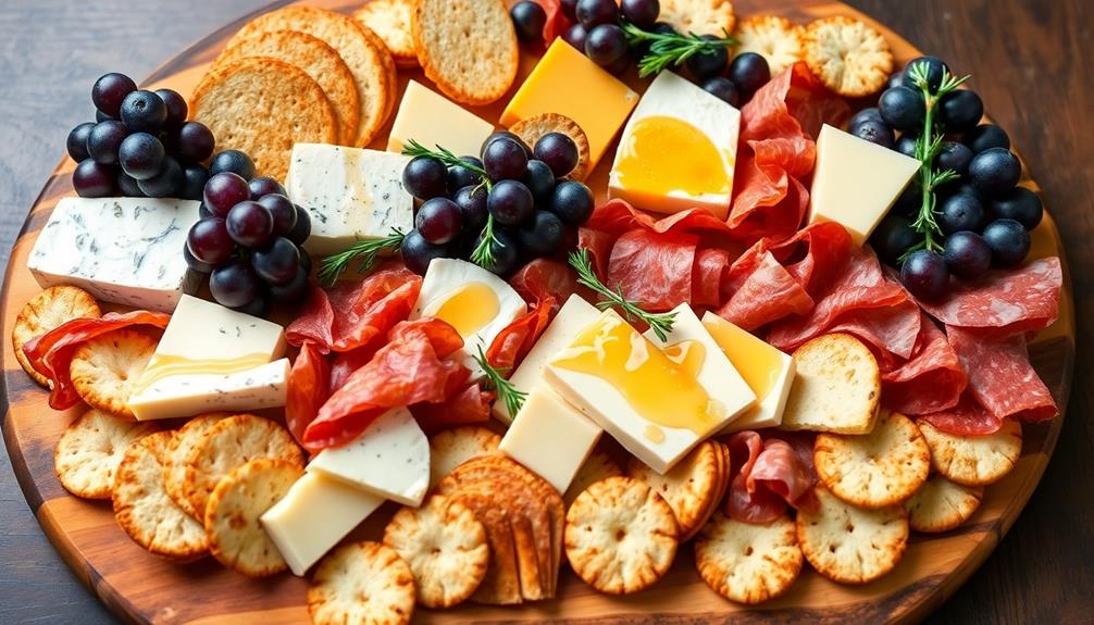 cheese and cracker assortment