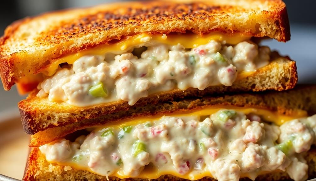 cheesy tuna sandwich delight