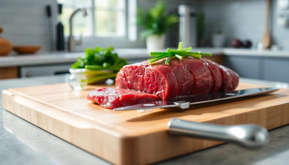 chill beef prior slicing