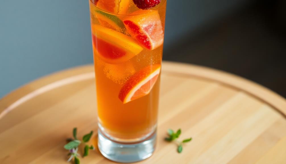 chilled artisanal soda served
