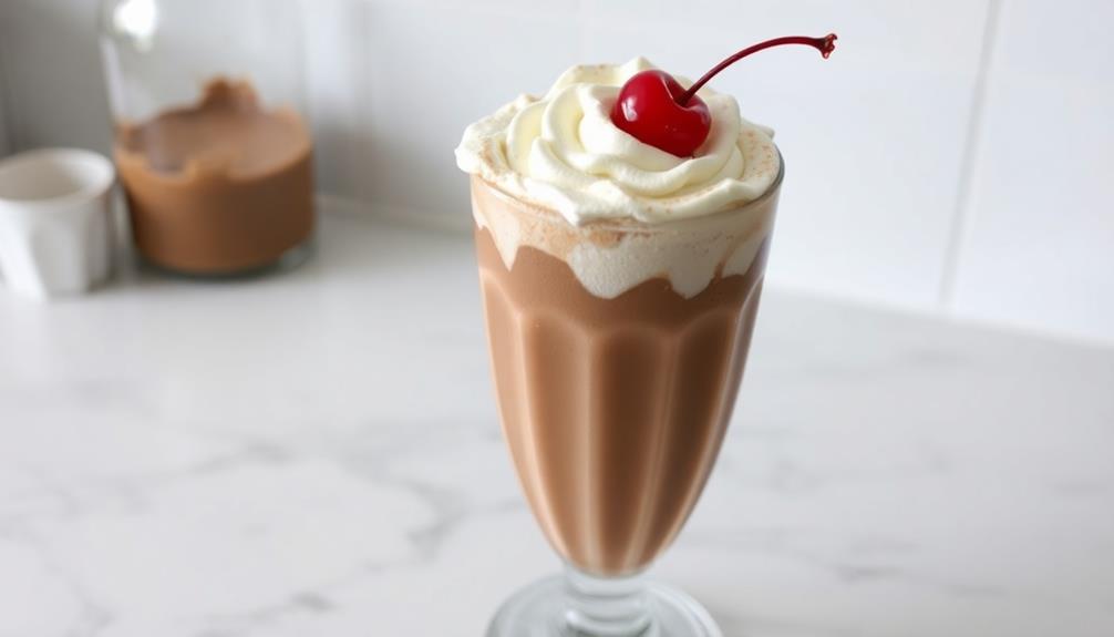 chocolate vanilla strawberry milkshakes