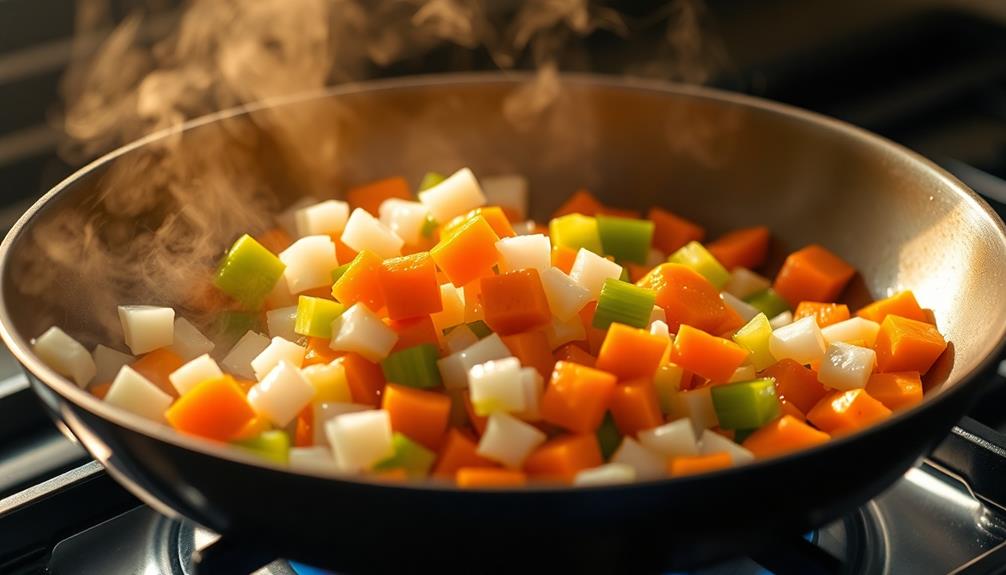 chop and saut aromatics