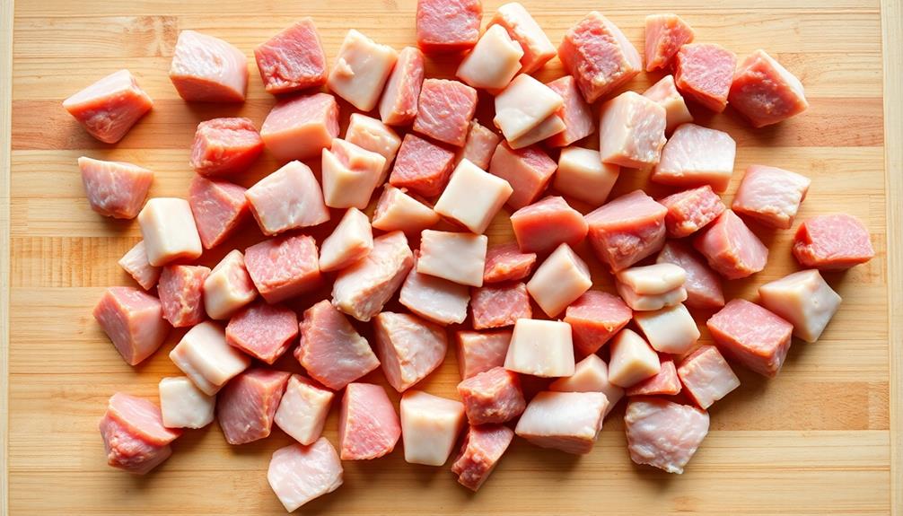 chop giblets into pieces