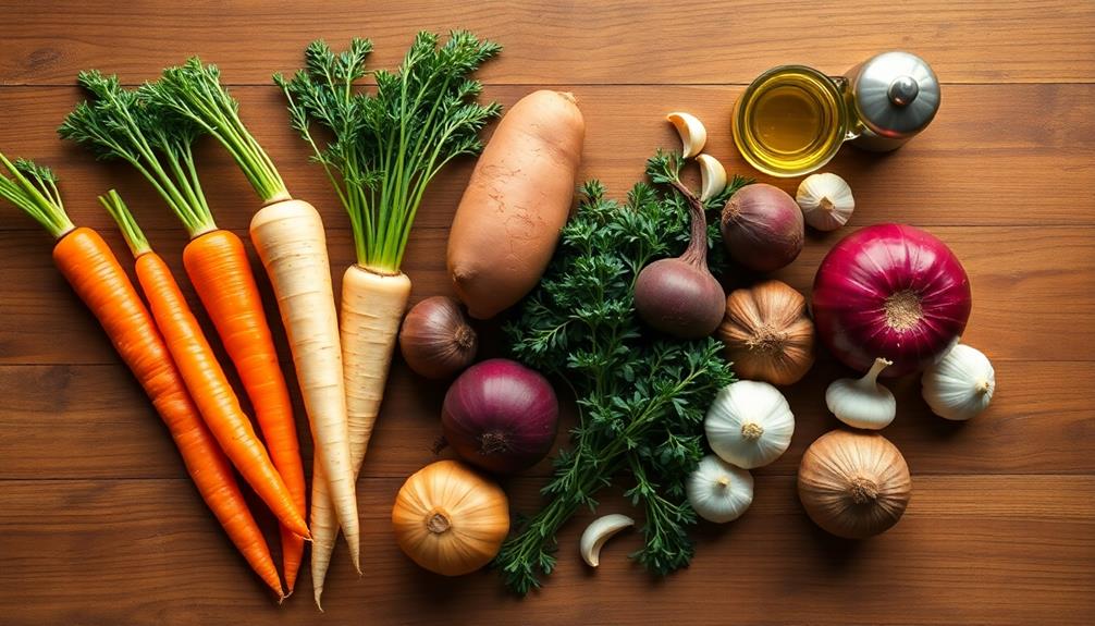 chop vegetables into chunks