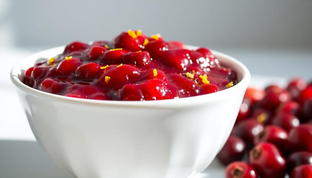 citrus infused berry condiment