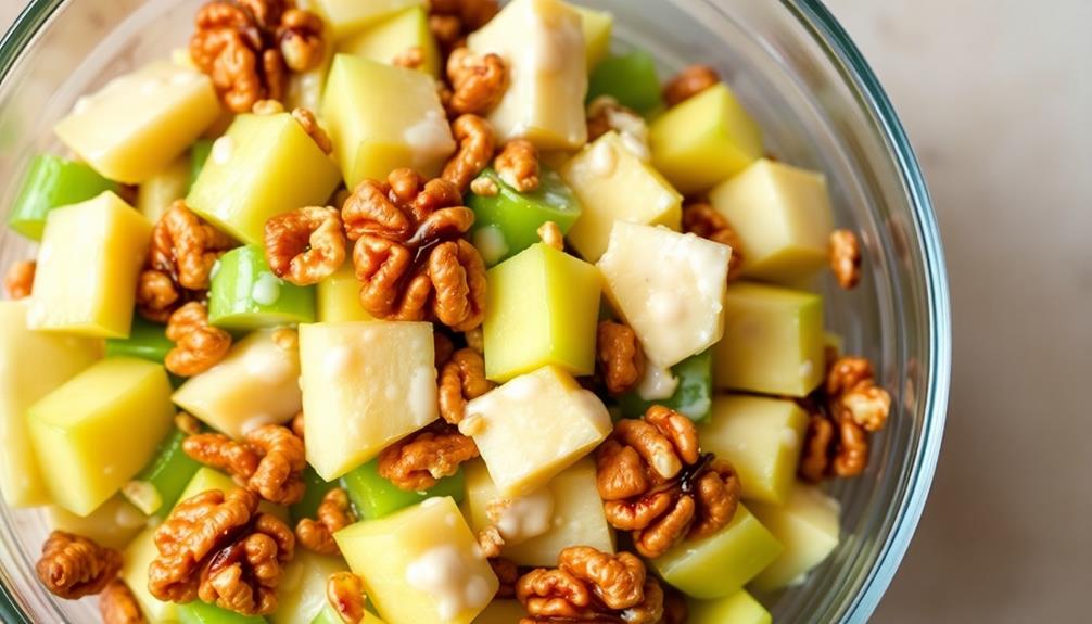 classic fruit and nut salad