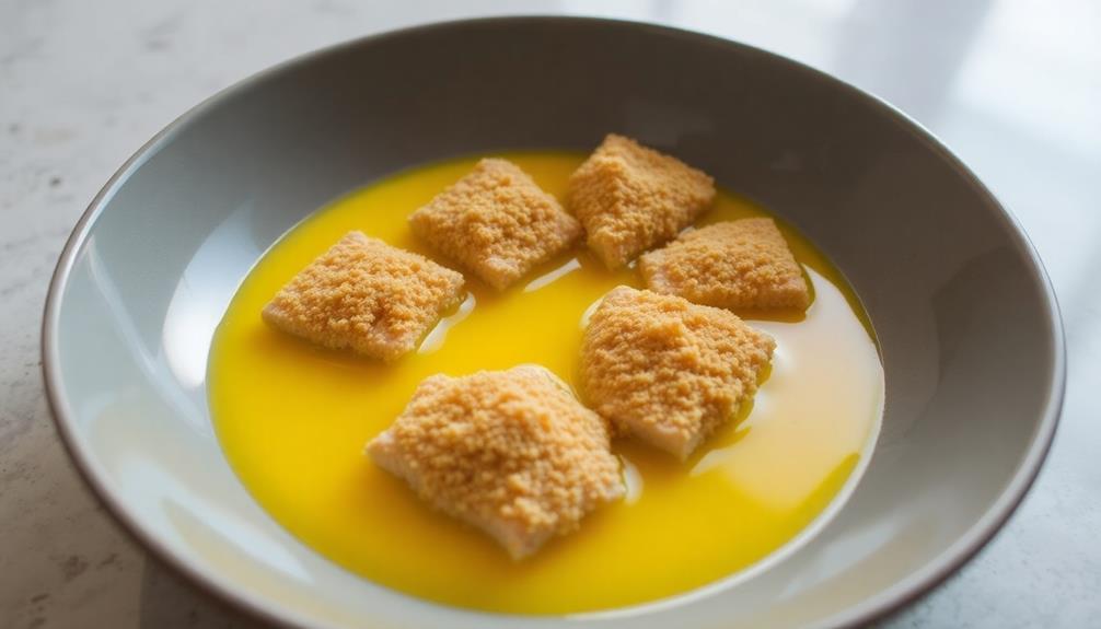 coat with egg mixture