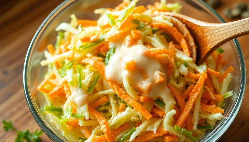 coleslaw briefly marinate step