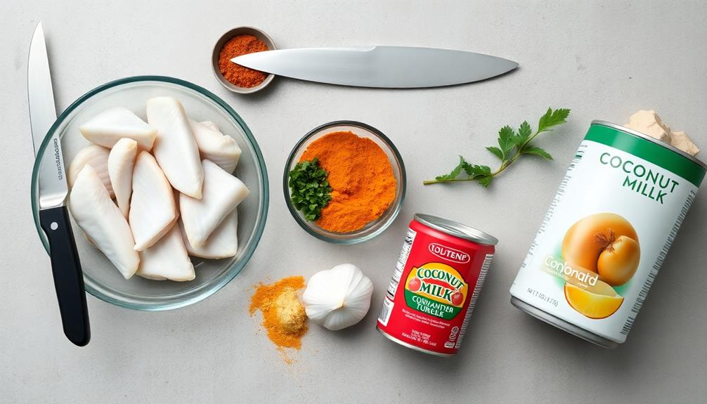 collect ingredients and tools