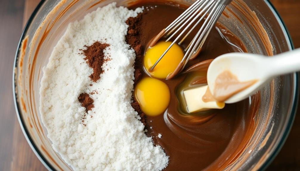 combine all cake ingredients
