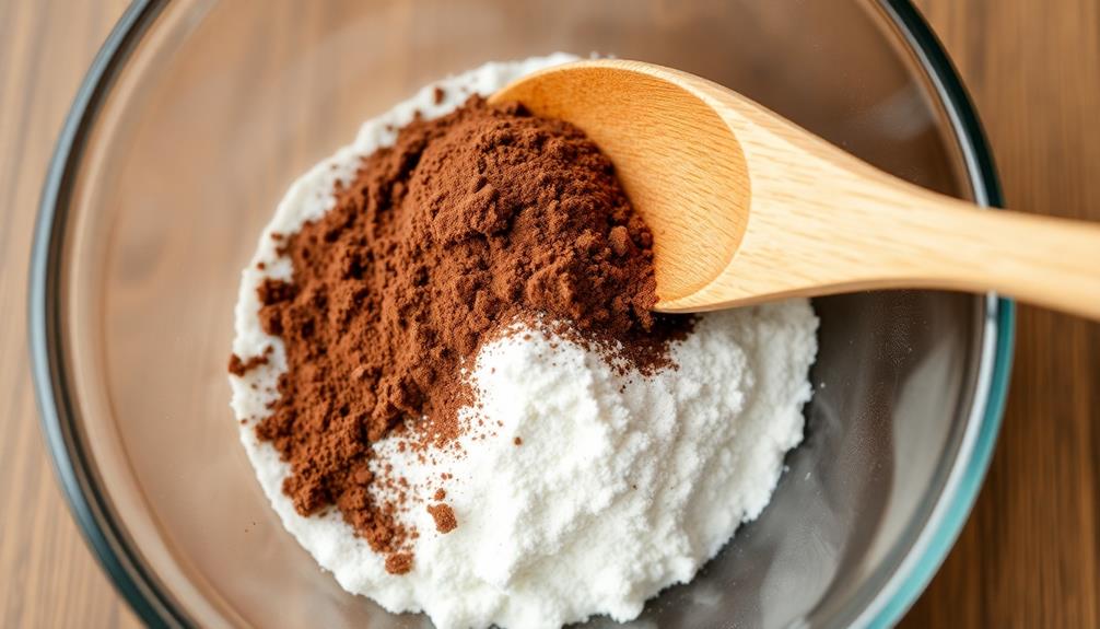 combine dry ingredients thoroughly