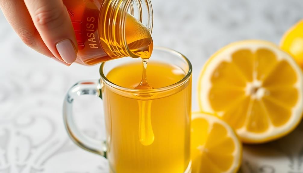 combine honey and lemon