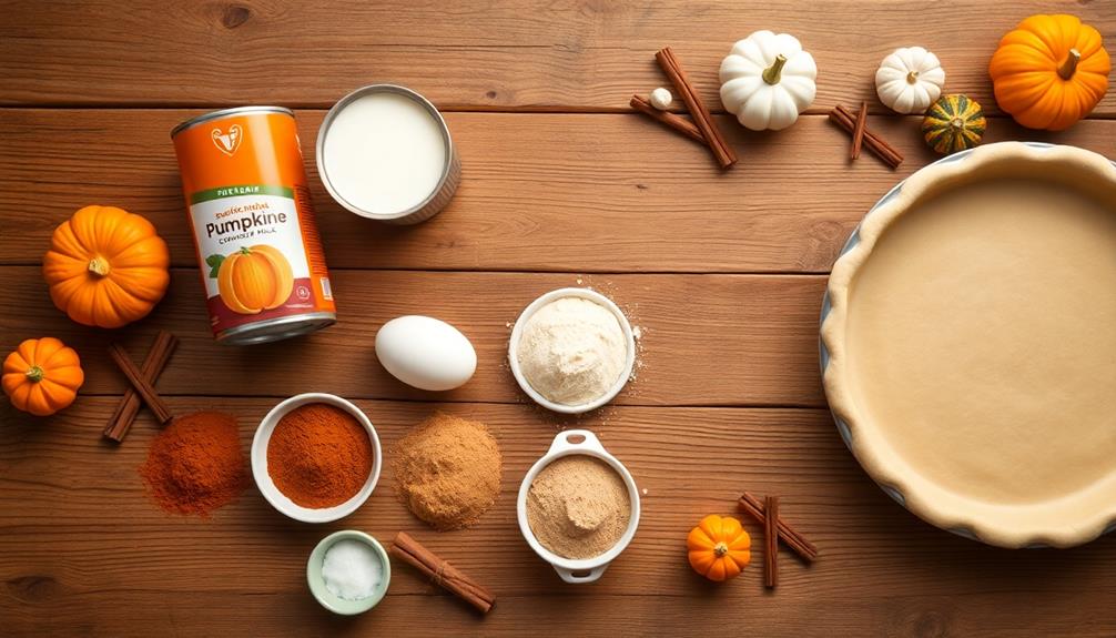 combine pumpkin filling ingredients