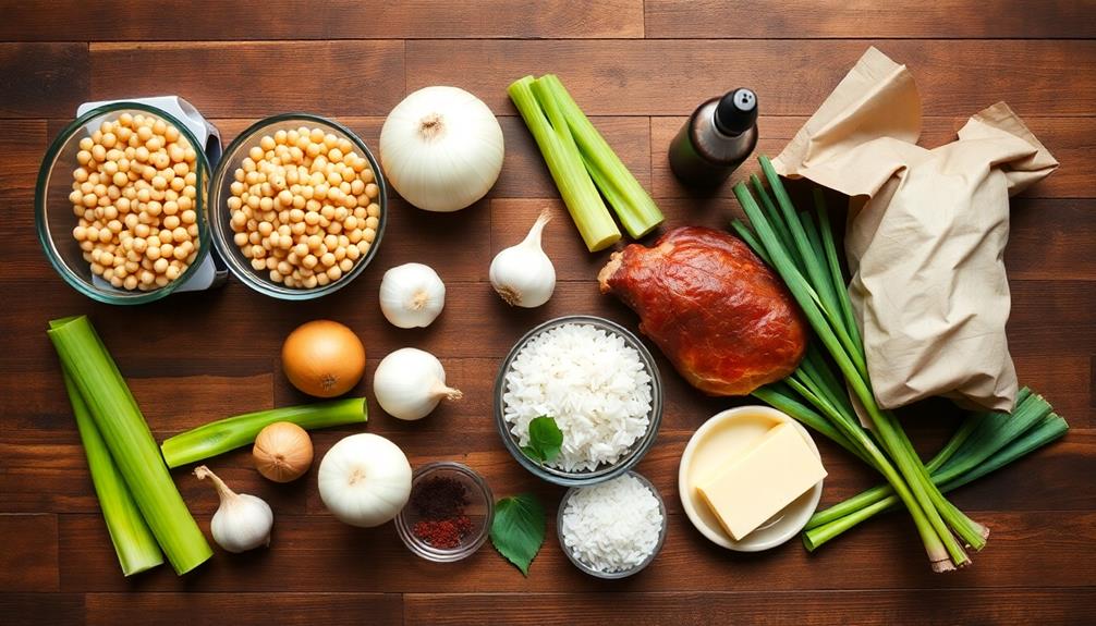 combine rice and peas