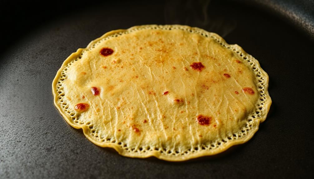 cook batter on griddle