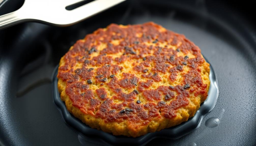 cook patties thoroughly on both