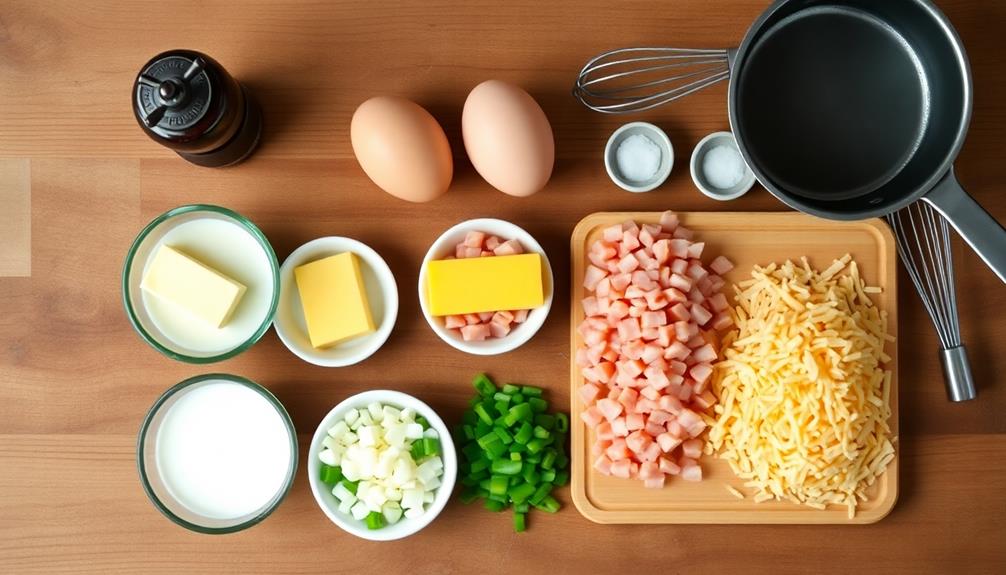 crack eggs into bowl