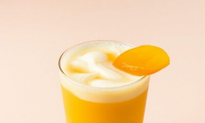 creamy mango yogurt drink