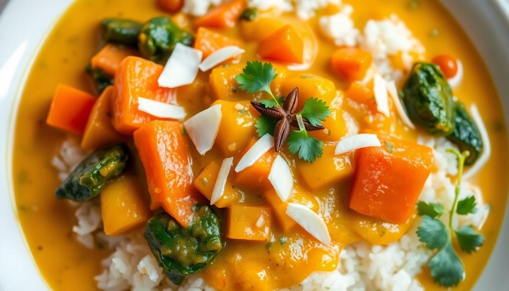 creamy spiced vegetable curry